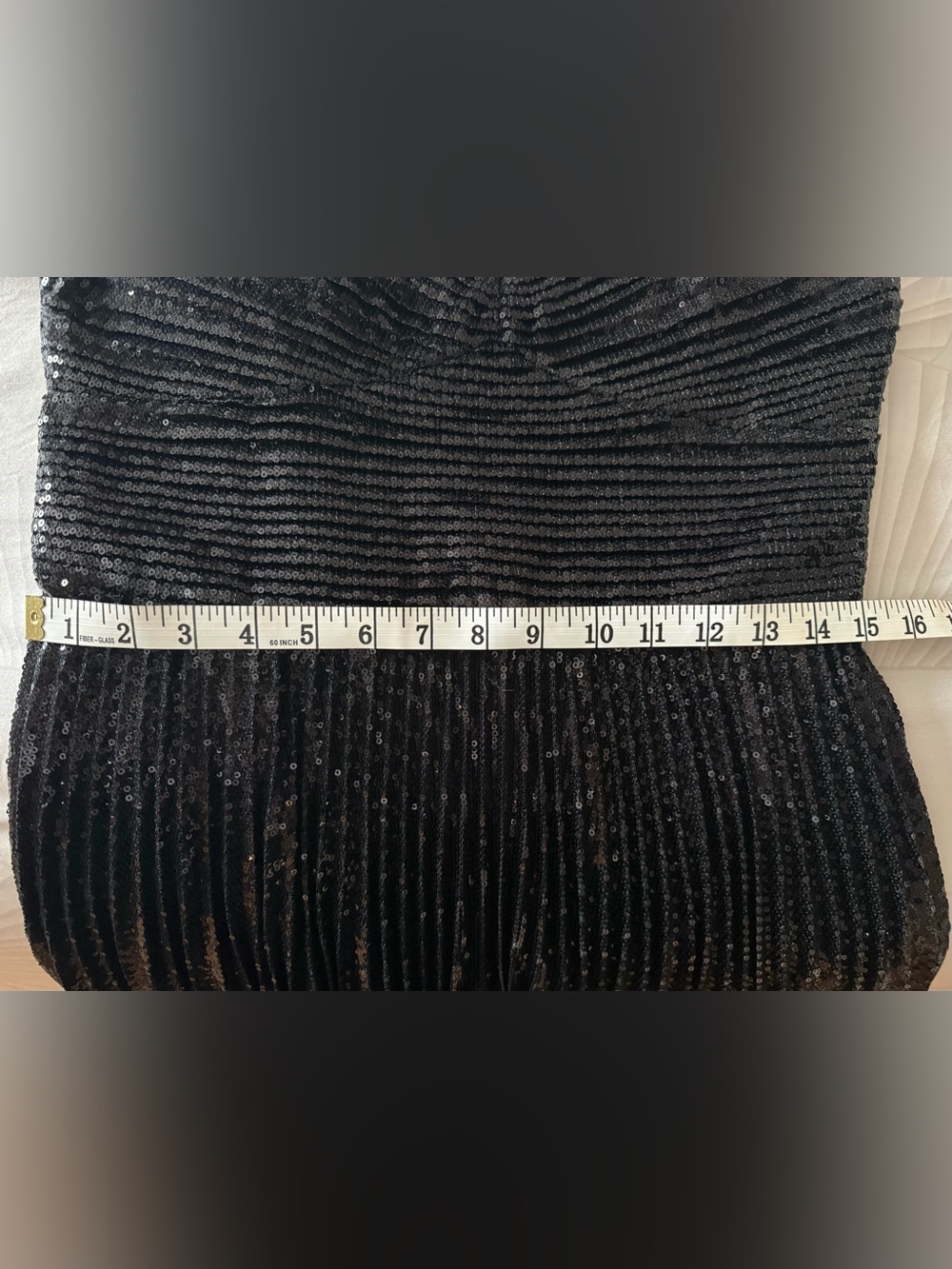 Club Monaco Black Sequin Pleated Maxi Dress ✨ size 8 - Picture 9 of 9
